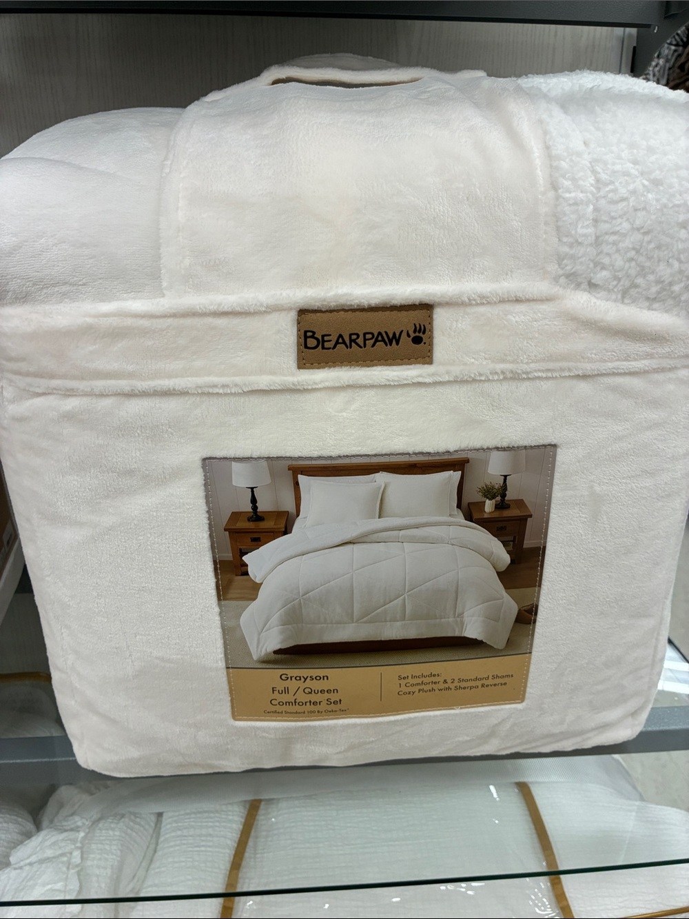 BearPaw Cream Quilted Comforter Set